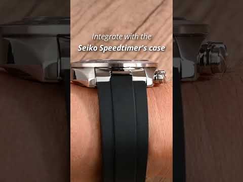 New Crafter Blue MX03 Rubber Strap Enigneered for Seiko Speedtimer #seiko #seikospeedtimer