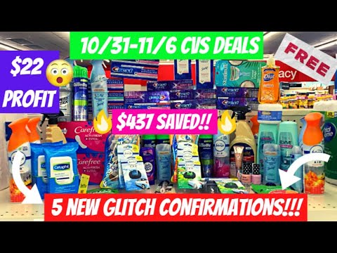 🔥CVS HAUL 10/31-11/6 {FREE + $22 MM + 5 GLITCH CONFIRMATIONS} CVS Couponing This Week &amp; CVS Deals🤑