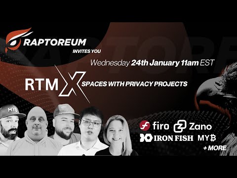 RTM X Spaces for January 24 with Firo and Iron Fish