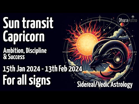 Sun Transit in Capricorn | Jan 15, 2024 | Vedic Astrology Predictions #astrology