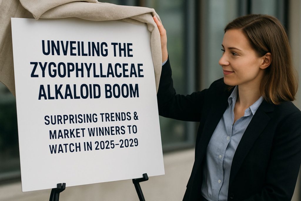 Unveiling the Zygophyllaceae Alkaloid Boom: Surprising Trends & Market Winners to Watch in 2025–2029 Unveiling the Zygophyllaceae Alkaloid Boom: Surprising Trends & Market Winners to Watch in 2025–2029